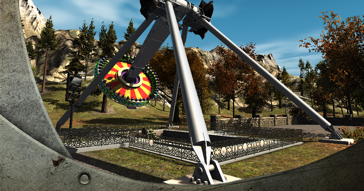 Unity Rides Vector High Detail Fairground Ride 06 - DiskSwing | 3D Props | Unity Asset Store