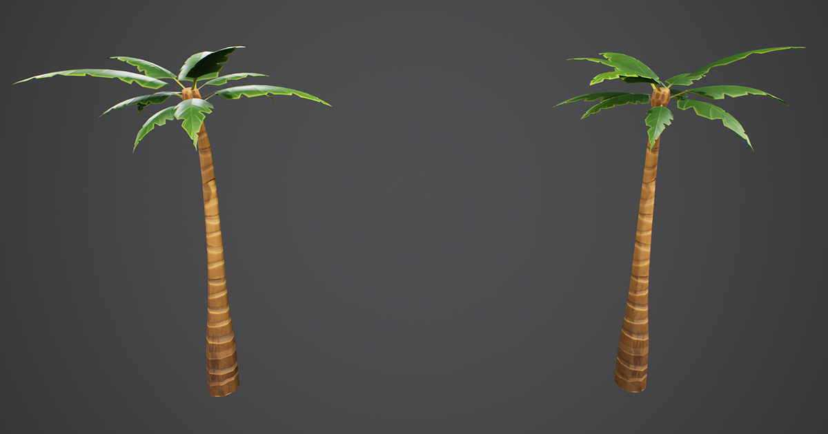 Stylized Palm Tree 02 | 3D Trees | Unity Asset Store