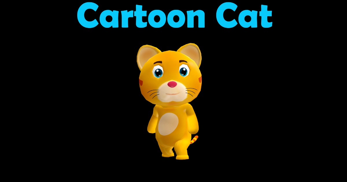 Catoo Cartoon cat Animated Character | 角色 | Unity Asset Store