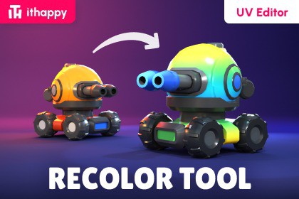 Recolor Tool (UV Editor) by ithappy
