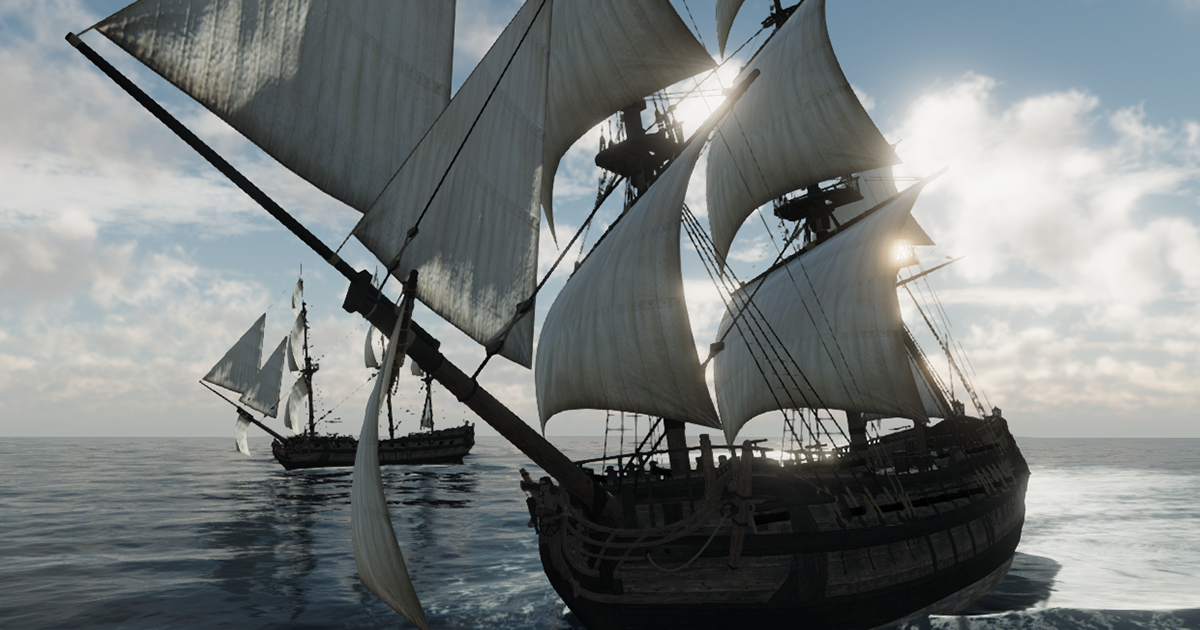 Queen Anne's Revenge Pirate Ship | 3D Sea | Unity Asset Store
