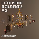 Elegant Interior Decor 3D Models Pack