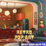 Retro Pop Art Living Space Environment