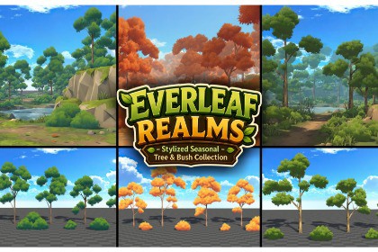 Everleaf Realims - Stylized Seasonal Tree And Bush Collection Pack