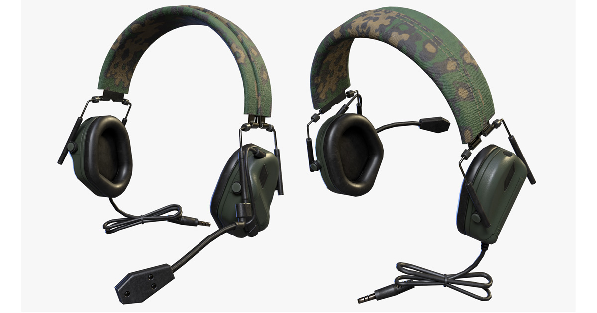 Tactical Headphone B | Props | Unity Asset Store