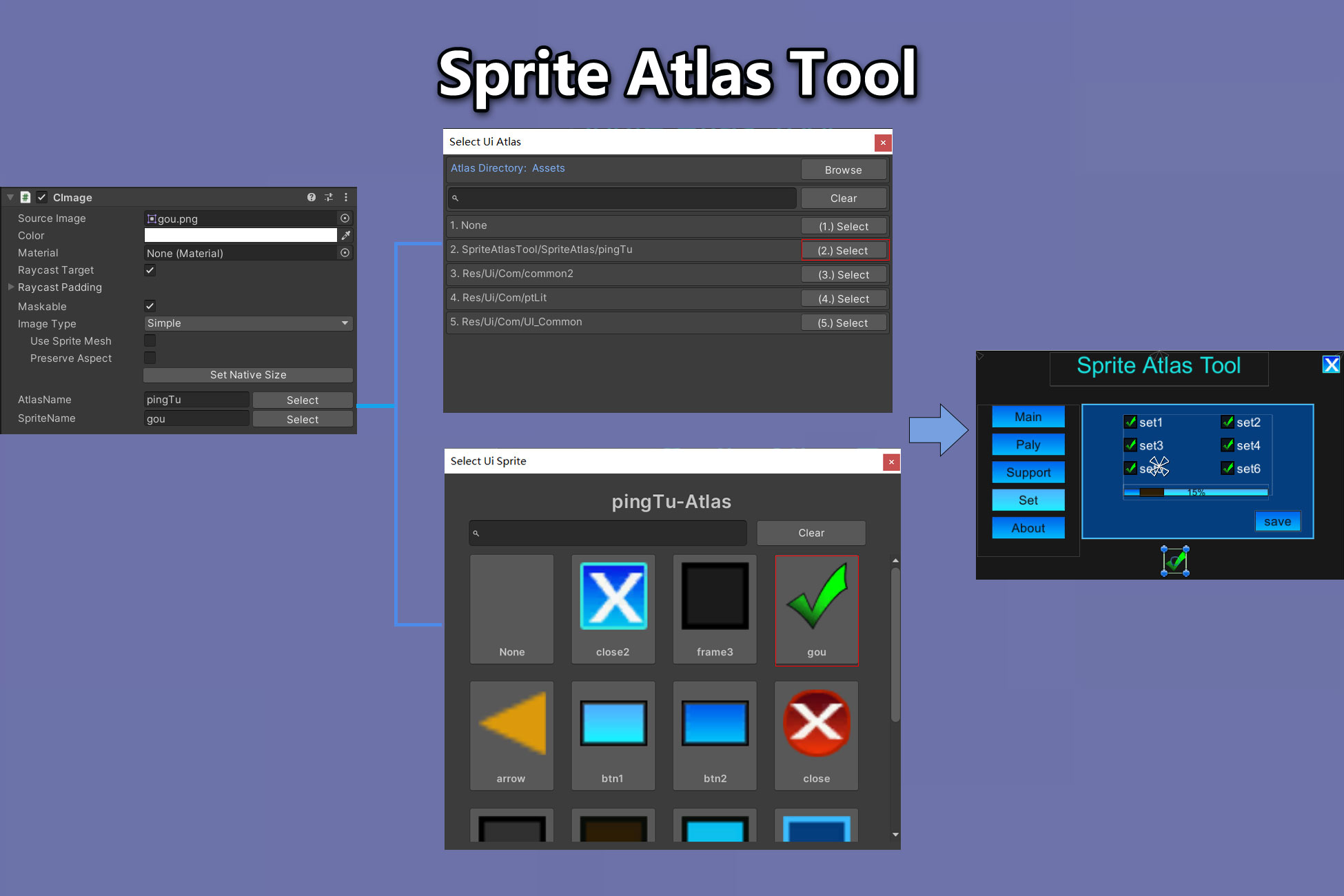 Sprite Unity Icon Sprite Atlas Tool | 스프라이트 관리 | Unity Asset Store