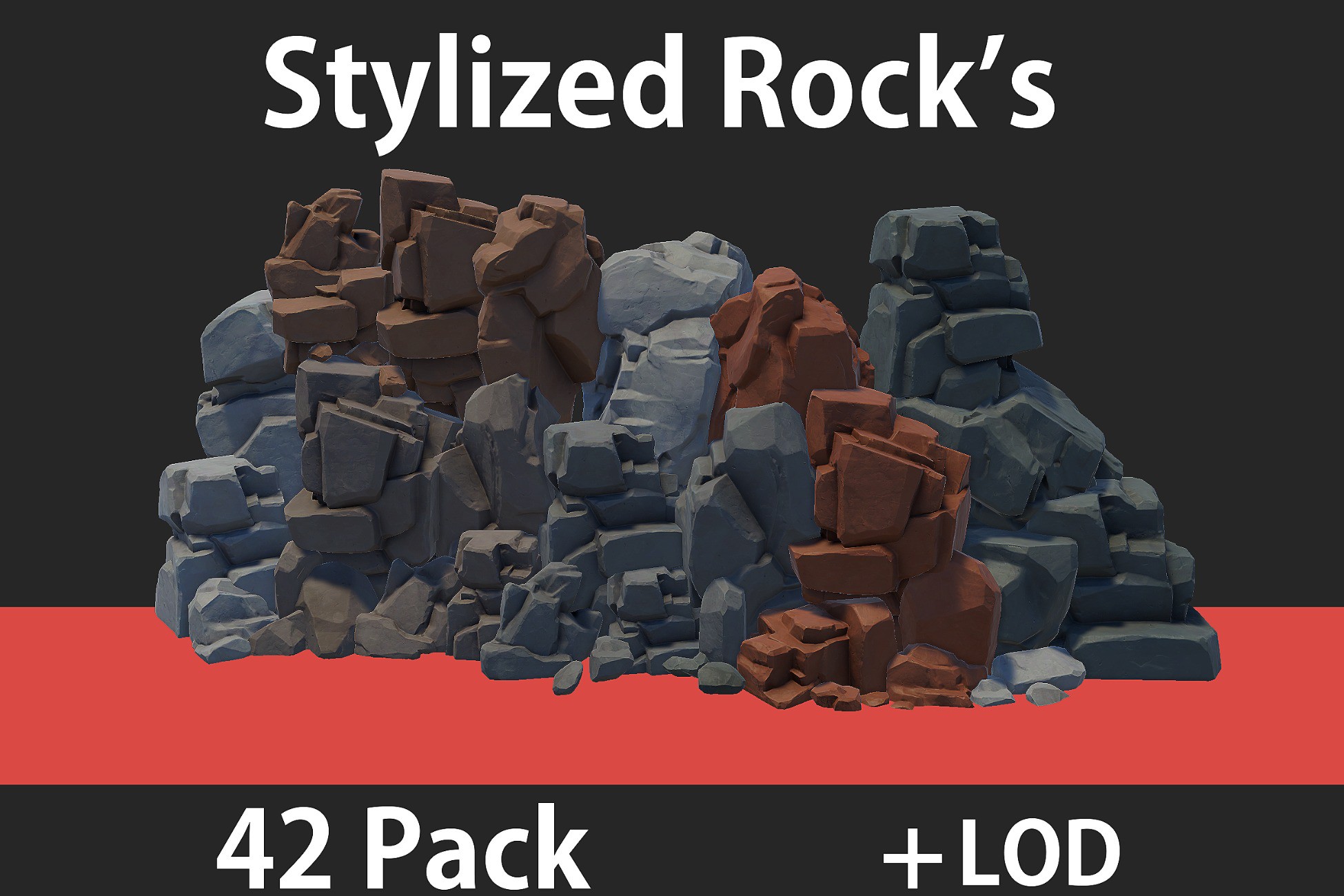 Stylized Rock Pack (game ready) | 3D 풍경 | Unity Asset Store