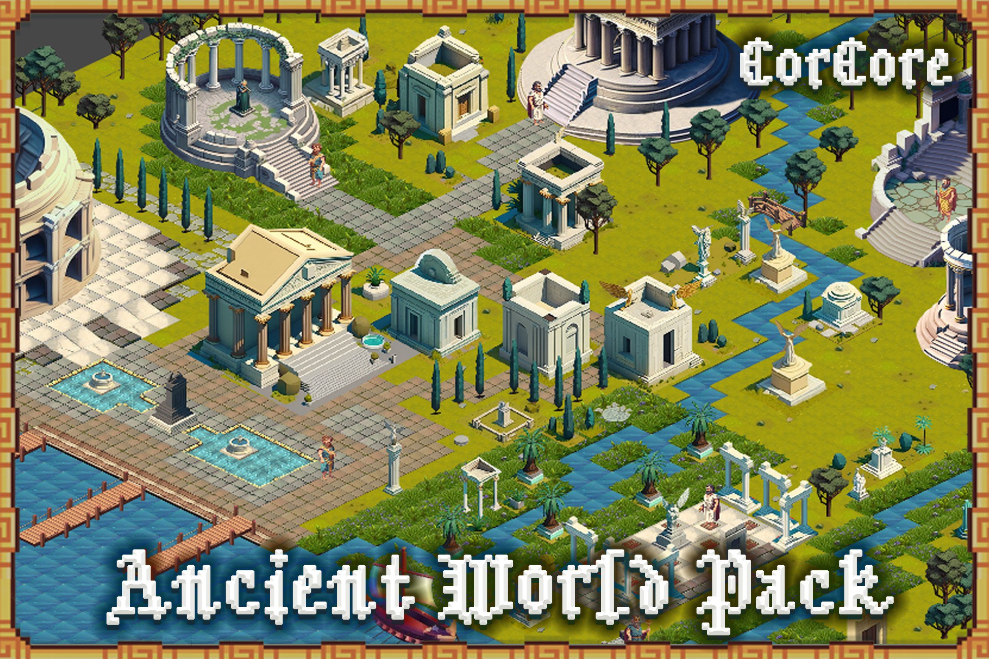 Ancient Greek Roman World Pack CorCore | 2D Environments | Unity Asset