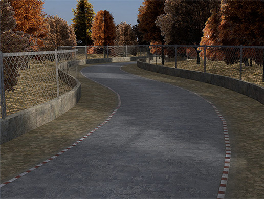 Forest Racing Track Race Track - In Autumn Forest | 3D Roadways | Unity Asset Store