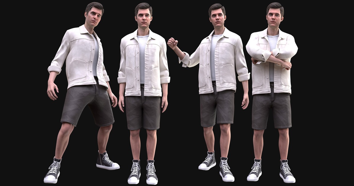Men In Unity Graphics Man in Casual Outfit 10 - Rigged | 3D Characters | Unity Asset Store