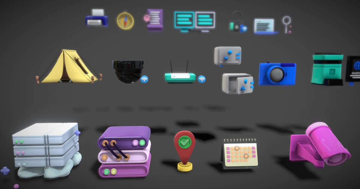 3D Button Collections4 | 3D GUI | Unity Asset Store