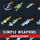 Stylized Weapons pack - Low Poly Guns