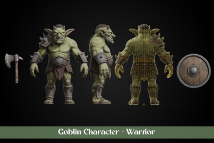 Stylized Goblin Character - Warrior