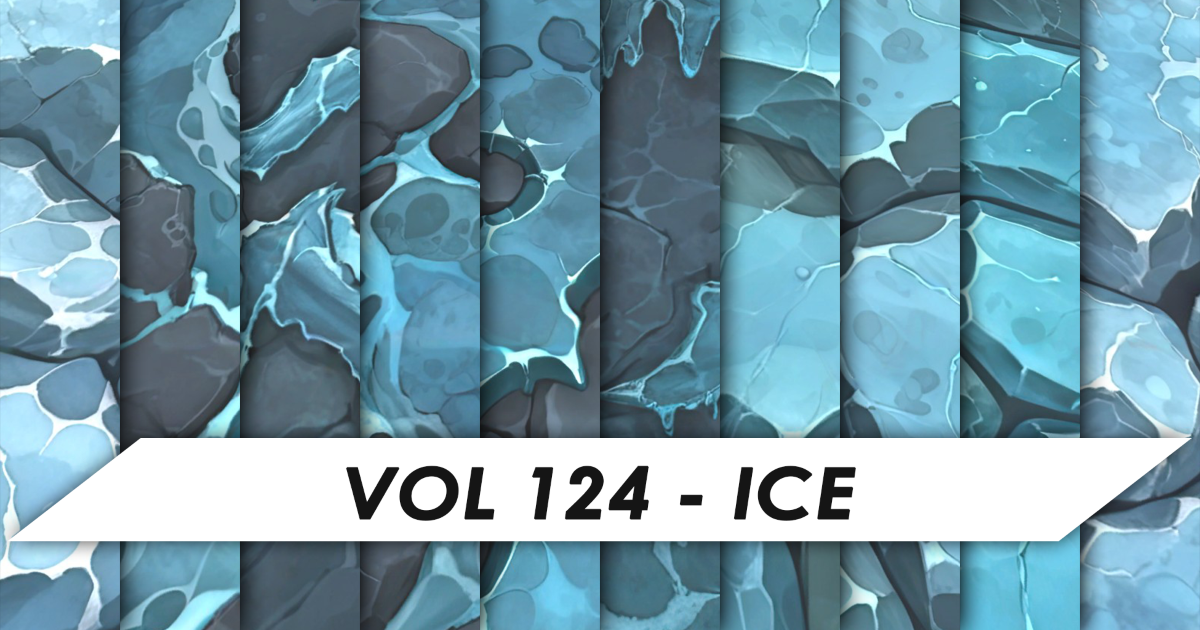 Stylized Textures - Vol 124 - Ice | 2D Textures & Materials | Unity ...
