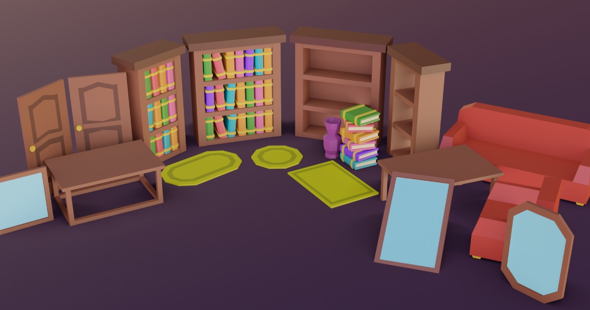 Unity Module Interior Low Poly - Modern Interior | 3D 인테리어 | Unity Asset Store