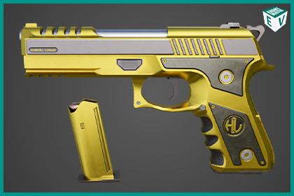 Generic Pistol 02 Gold URP HDRP Textures