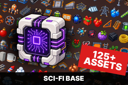 Sci-Fi Base Building Space Colony Infrastructure Technology Icons Pack