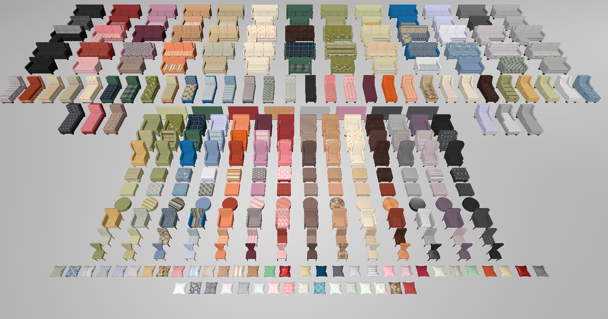 Universal Furniture 3d Furniture Unity Asset Store