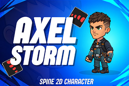 Axel Storm - Spine2d Character (Prime Series)