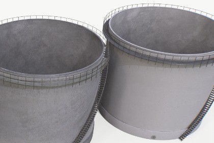 Concrete water tower 3