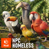 Tropical birds - animals pack