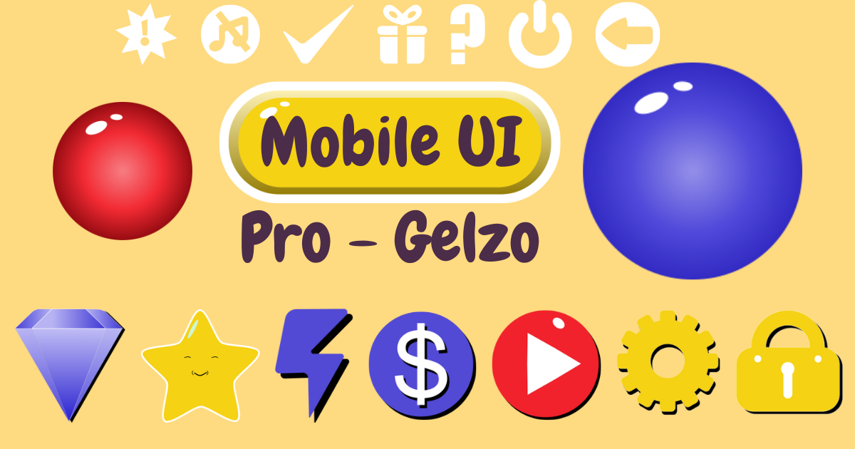 Ui Mobile Unity Fun Mobile Casual UI - Pro | 2D GUI | Unity Asset Store