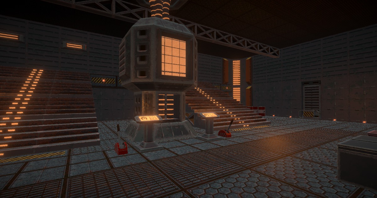Retro Art: Secret Base | 3D Sci-Fi | Unity Asset Store