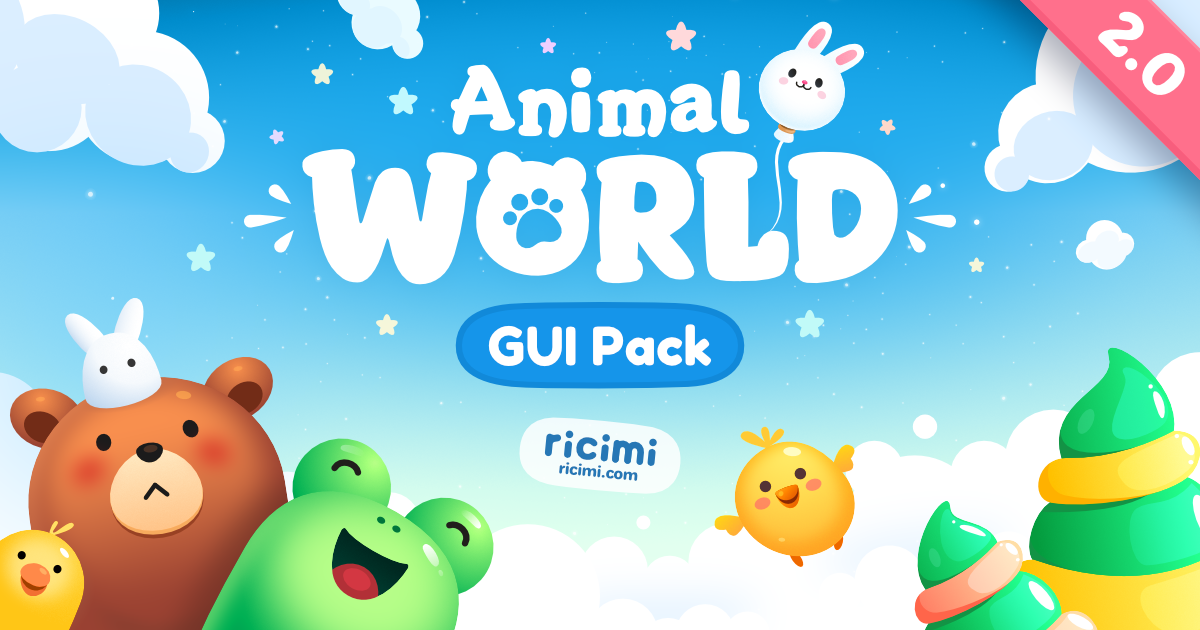 Animal World GUI Pack | 2D GUI | Unity Asset Store