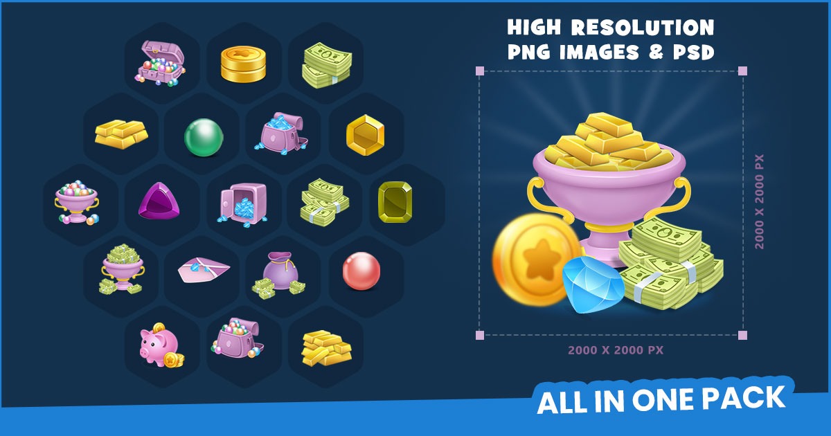 All In One Pack Premium 2D All in One Pack | 2D Icons | Unity Asset Store