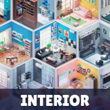 Interior - Low Poly 3D Models Pack