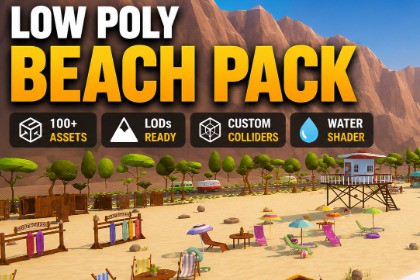 Low Poly Beach Pack - Mini World Studio