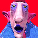 Funky Cartoon Man - Grandpa Afanasy