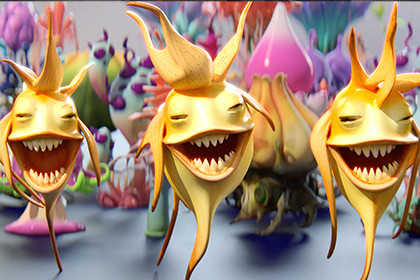 Fantasy Funny Stylized Magical Flora Plants - Low Poly Pack (118 3d models)