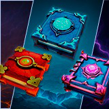 Stylized Magic Spellbook Pack – Fire, Ice & Arcane (Rigged, Animated, Gameready)