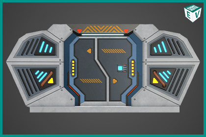 Sci Fi Door 02 URP HDRP Textures