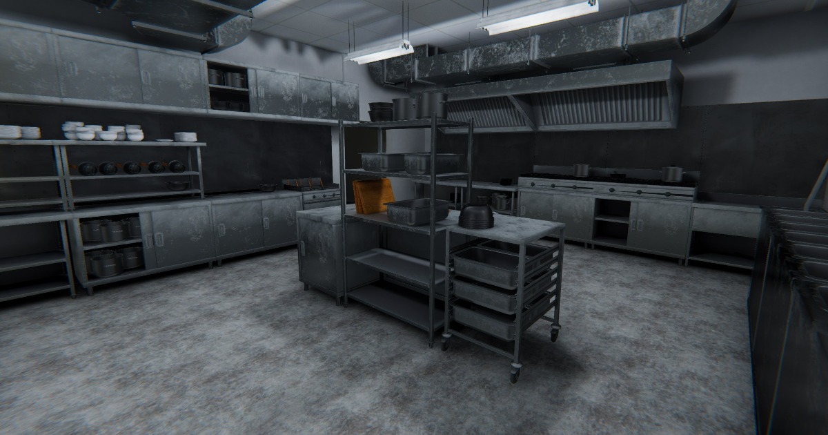 Restaurant Kitchen Asset Pack - 59 Game-Ready Assets | 3D Environments ...