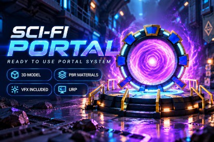 Sci-Fi Stylized Portal & Teleporter VFX