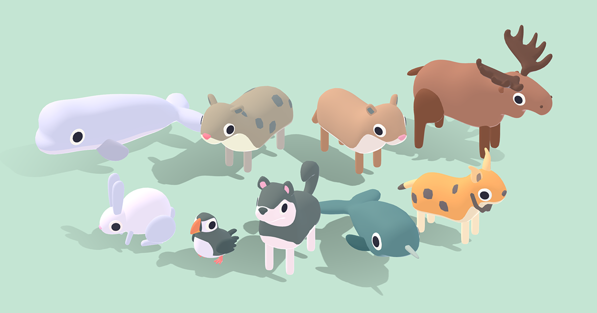 Anials Unity Quirky Series - Arctic Animals Vol 2 | 3D Animals | Unity Asset Store