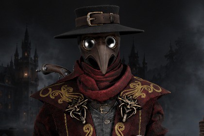 Dark Victorian Plague Hunter
