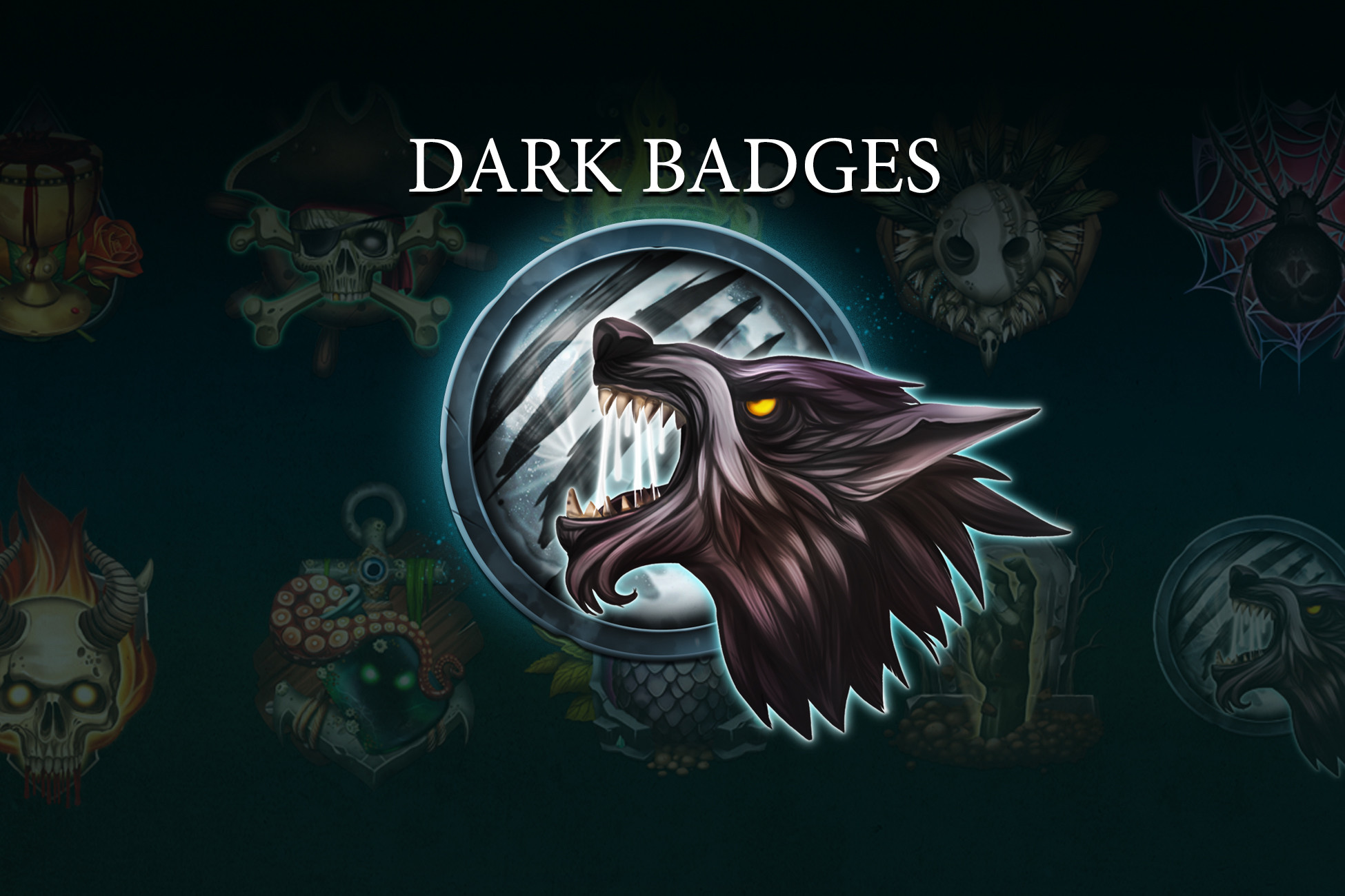 Dark Badges | 2D Icons | Unity Asset Store