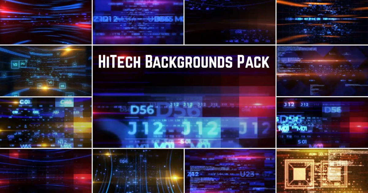 HiTech Backgrounds Pack 1 | 2D Textures & Materials | Unity Asset Store