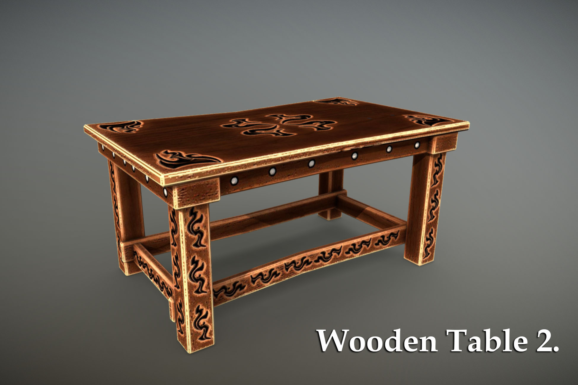 Unity End Table Wooden Table 2 | 3D Furniture | Unity Asset Store