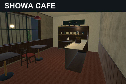 Showa Cafe Environment Kit - URP & Editable Blender