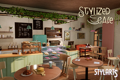 Stylized Cafe ( Interior )
