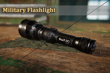Military Flashlight | 2 Variants (Used and Worn)