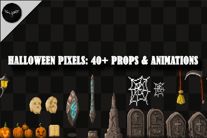 Halloween Pixels: 40+ Props & Animations