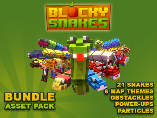 Snake Texture For Unity Blocky Snakes Asset Pack - Bundle | 3D Characters | Unity Asset Store