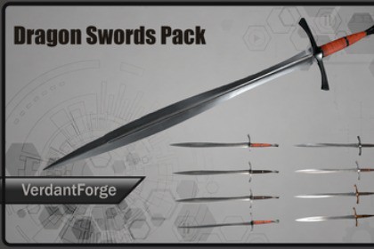 Dragon Swords Pack (Game Ready)