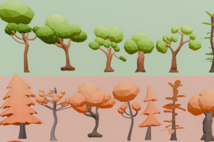 51+ Low Poly Trees