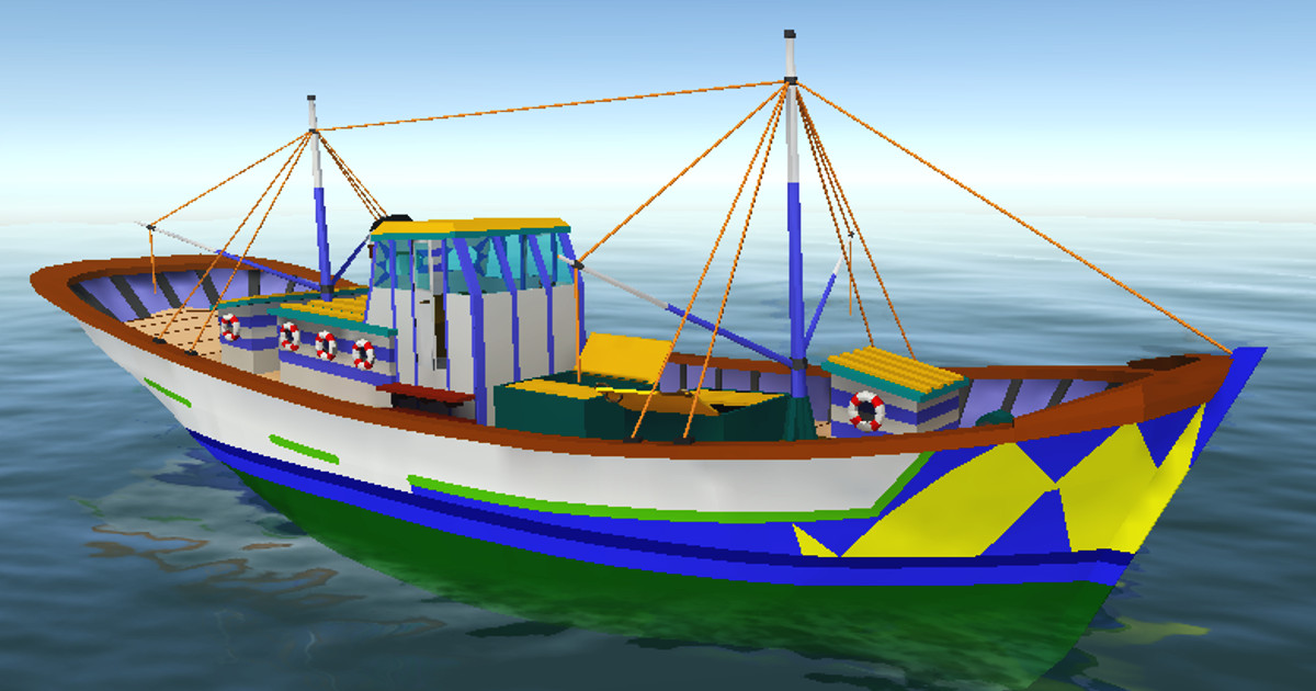 Pingo Fish Pingo Fishing Boat Trawler | 3D Sea | Unity Asset Store